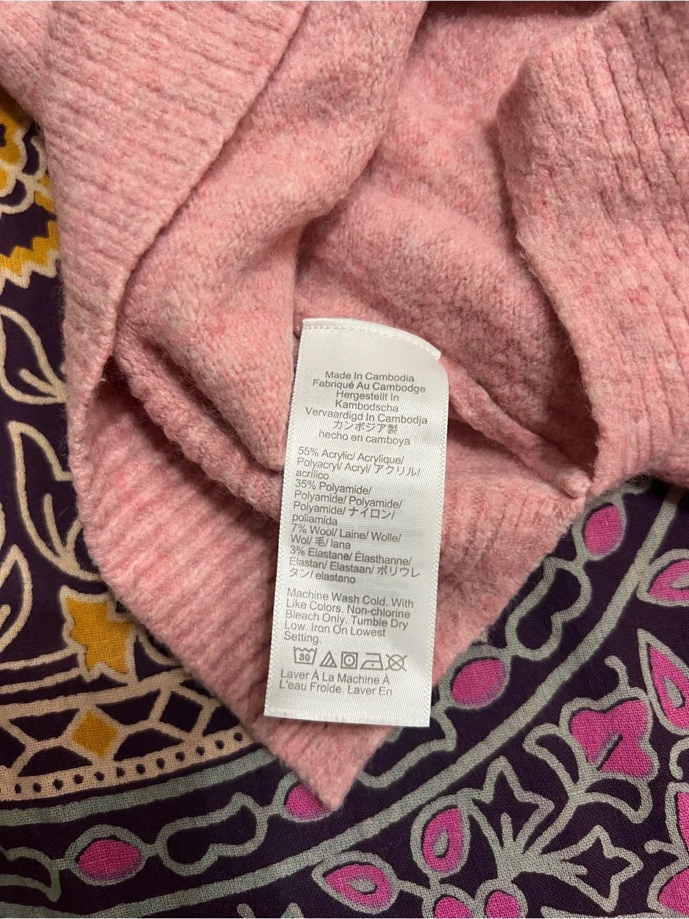 J.Crew Pink Crewneck Sweater XS Soft Wool Blend Lightweight Cozy Knit